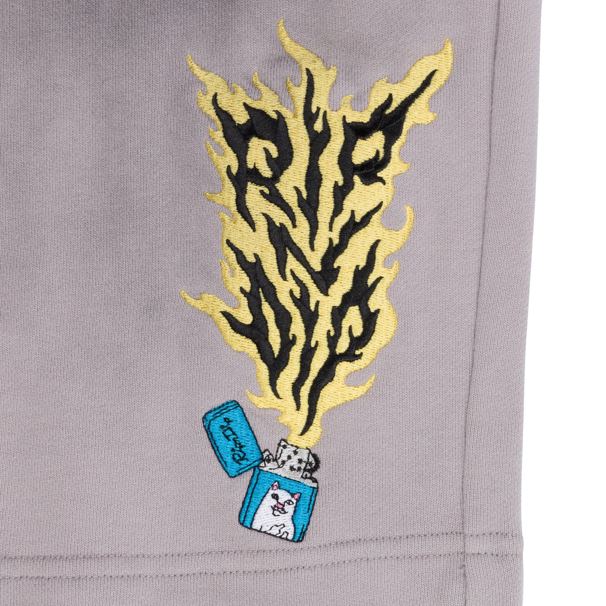 RIPNDIP Ripnlit Sweatshorts (Charcoal Faded Dye)