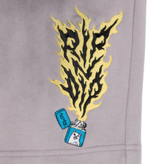 RIPNDIP Ripnlit Sweatshorts (Charcoal Faded Dye)