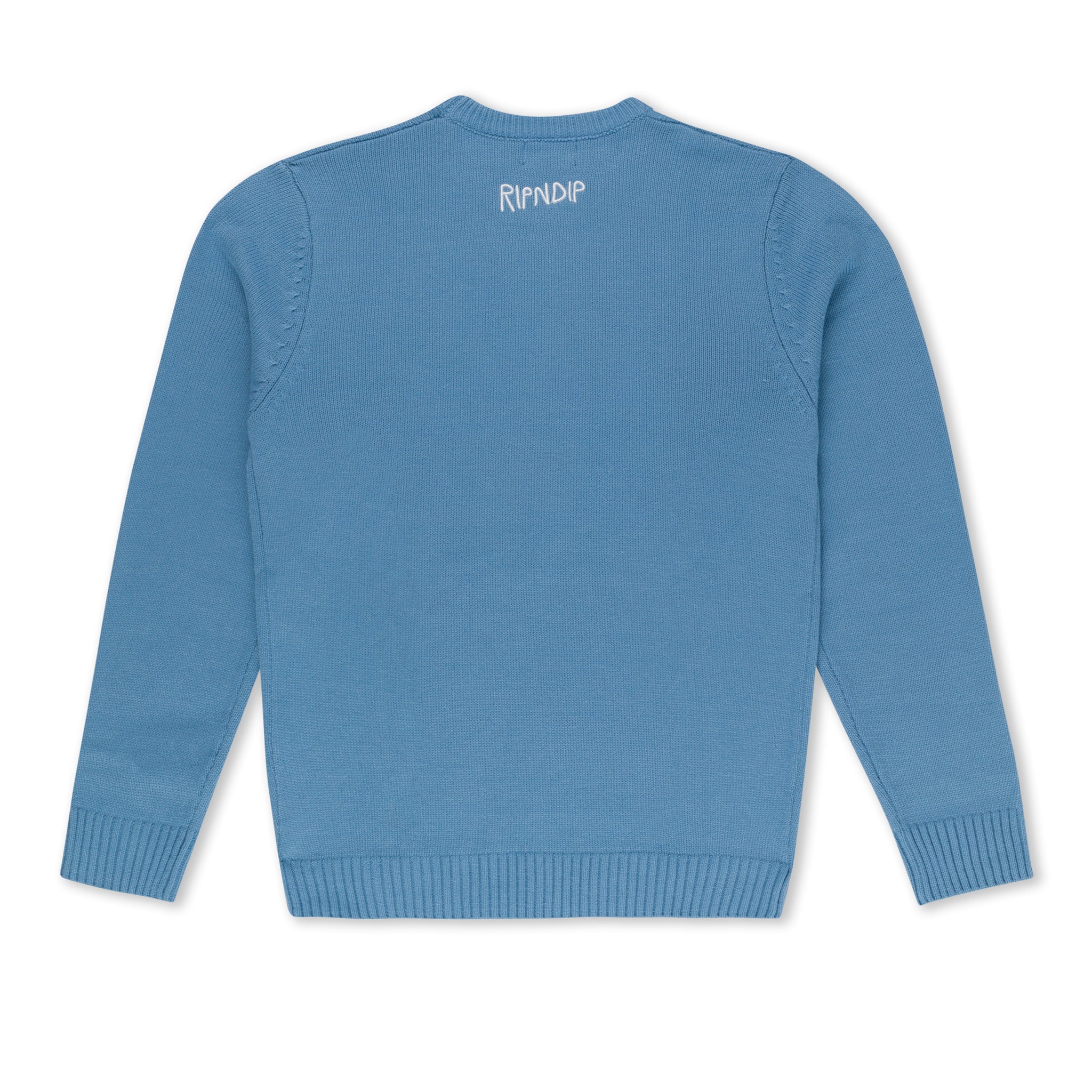RIPNDIP F U Knit Sweater (Periwinkle)