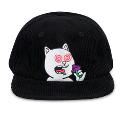 RIPNDIP Shroom Diet 6 Panel Corduroy Strapback (Black)
