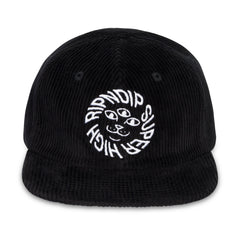 RIPNDIP Kinetic Field 6 Panel Corduroy Strapback (Black)