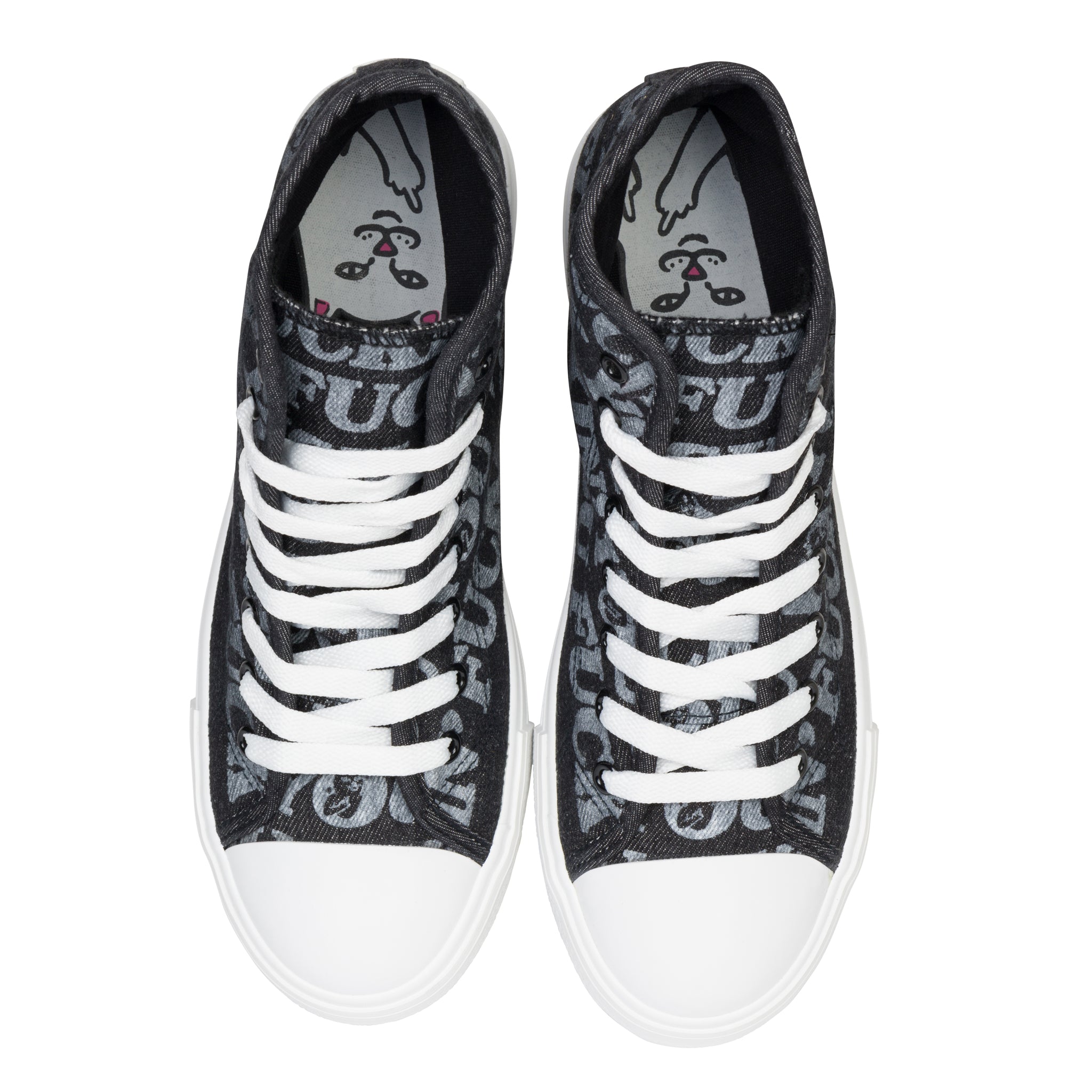 RIPNDIP Fuckin Fuck High Top Shoes (Black)