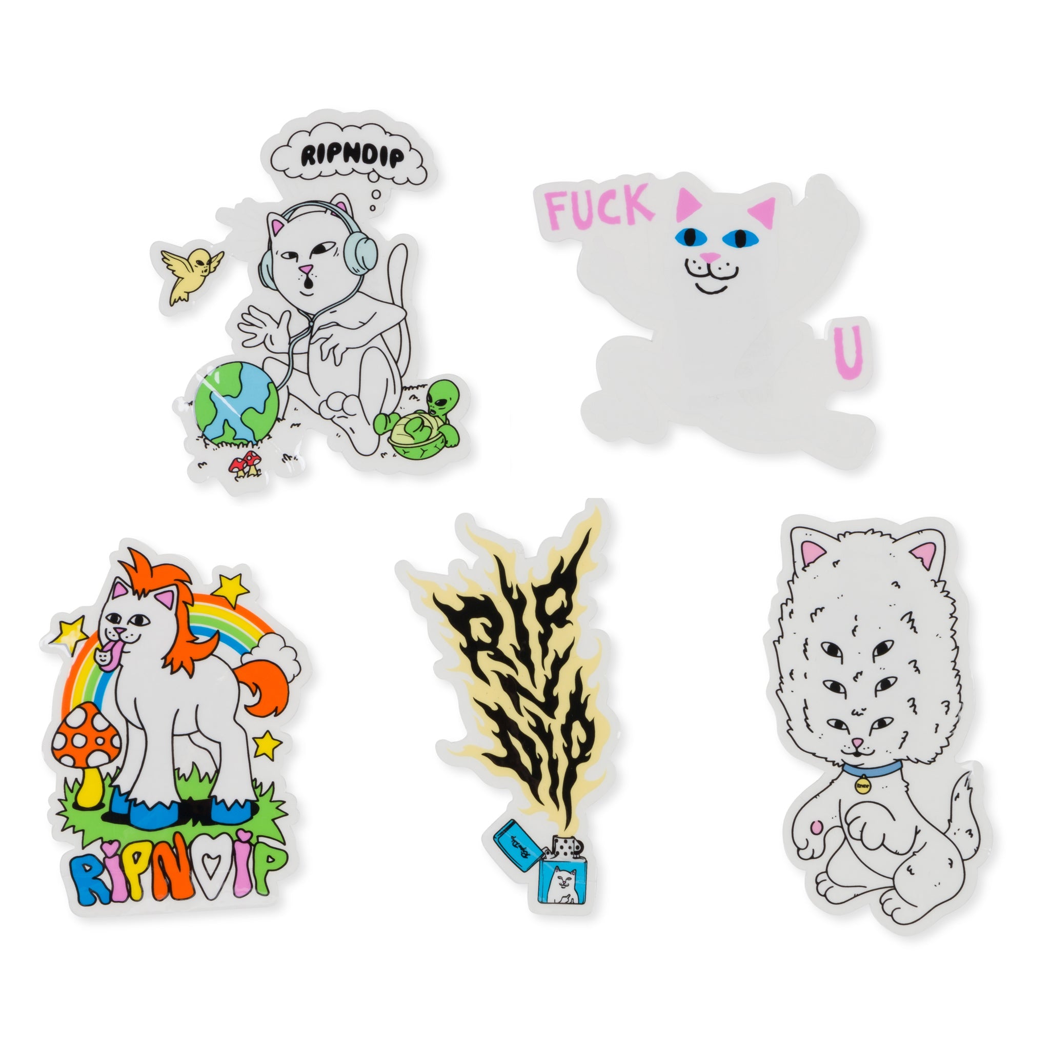 RIPNDIP Taste The Rainbow Sticker Pack (Multi)