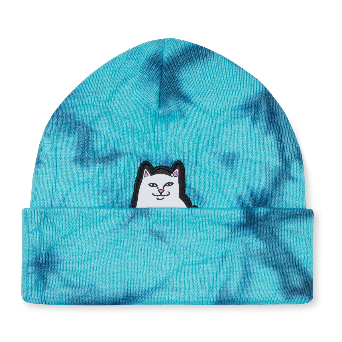 RIPNDIP Lord Nermal Beanie (Navy / Aqua Lightning Wash )
