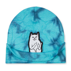 RIPNDIP Lord Nermal Beanie (Navy / Aqua Lightning Wash )