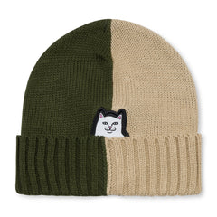 RIPNDIP Lord Nermal Split Beanie (Moss / Stone)