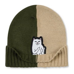 RIPNDIP Lord Nermal Split Beanie (Moss / Stone)