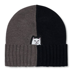 RIPNDIP Lord Nermal Split Beanie (Charcoal / Black)
