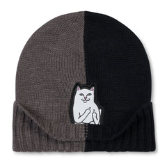 RIPNDIP Lord Nermal Split Beanie (Charcoal / Black)