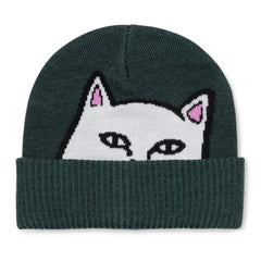 RIPNDIP Peeking Nermal Beanie (Marled Hunter Green)