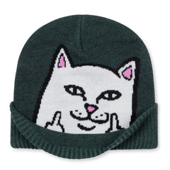 RIPNDIP Peeking Nermal Beanie (Marled Hunter Green)