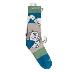 RIPNDIP Lord Nermal Socks (Pine / Slate)
