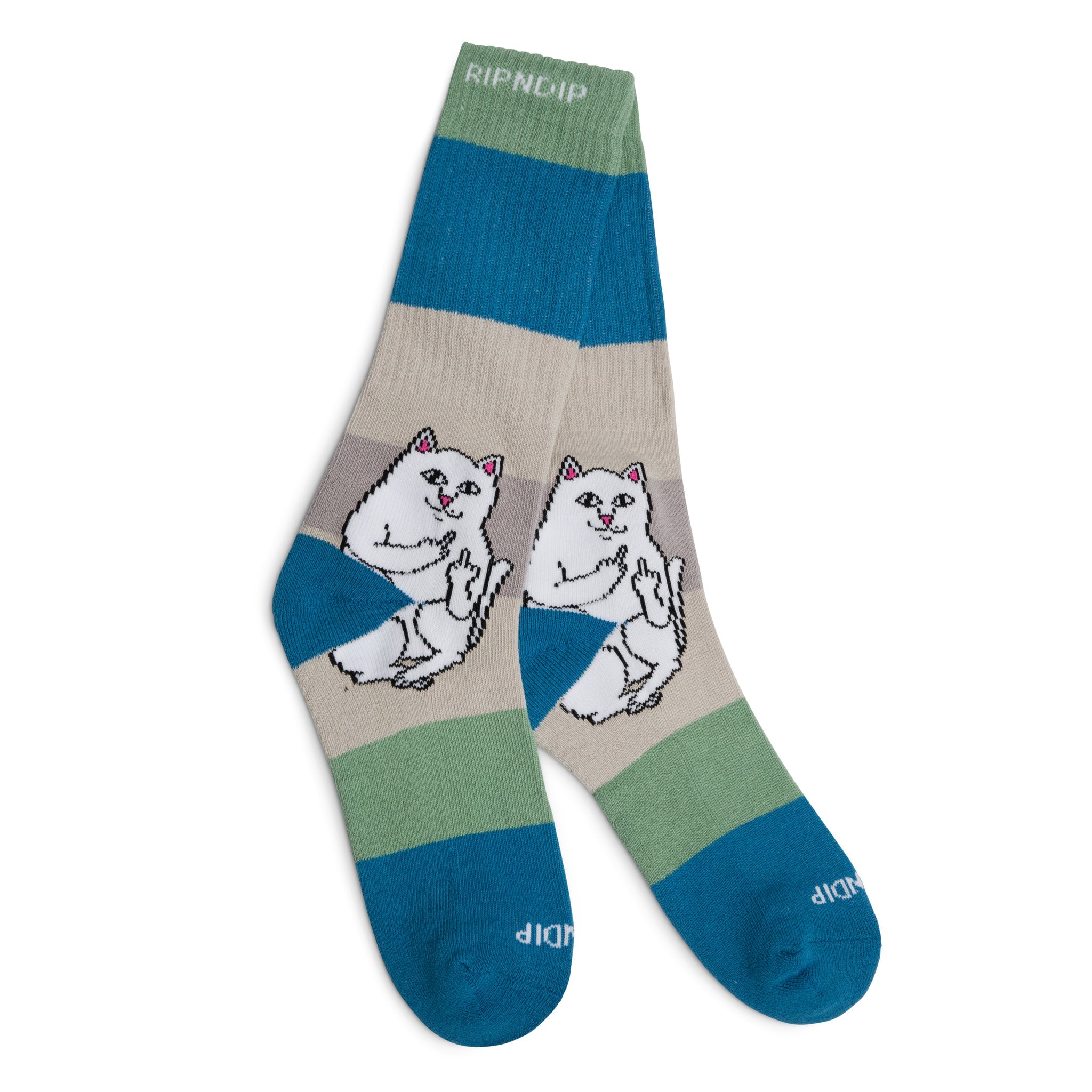 RIPNDIP Lord Nermal Socks (Pine / Slate)