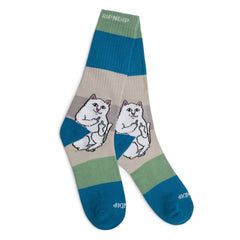 RIPNDIP Lord Nermal Socks (Pine / Slate)