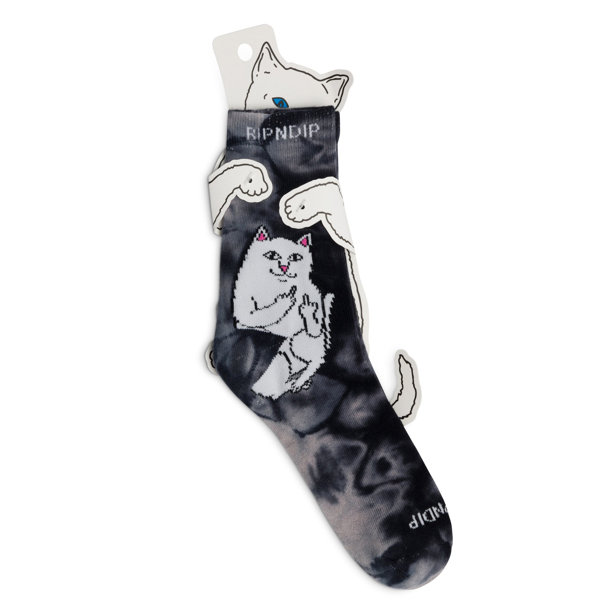 RIPNDIP Lord Nermal Mid Socks (Charoal Wash)