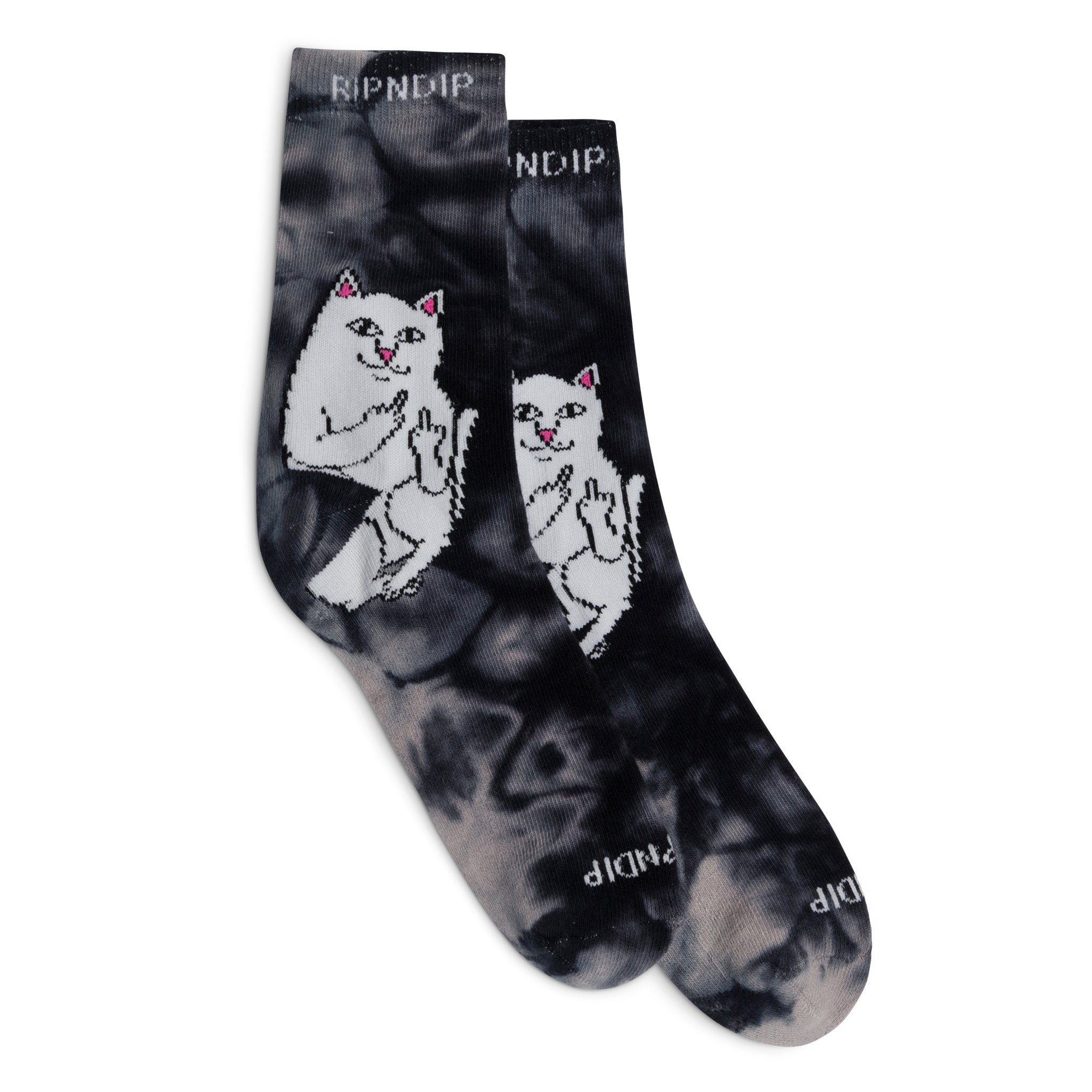 RIPNDIP Lord Nermal Mid Socks (Charoal Wash)