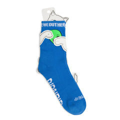 RIPNDIP We Out Here Mid Socks (Blue)