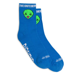 RIPNDIP We Out Here Mid Socks (Blue)