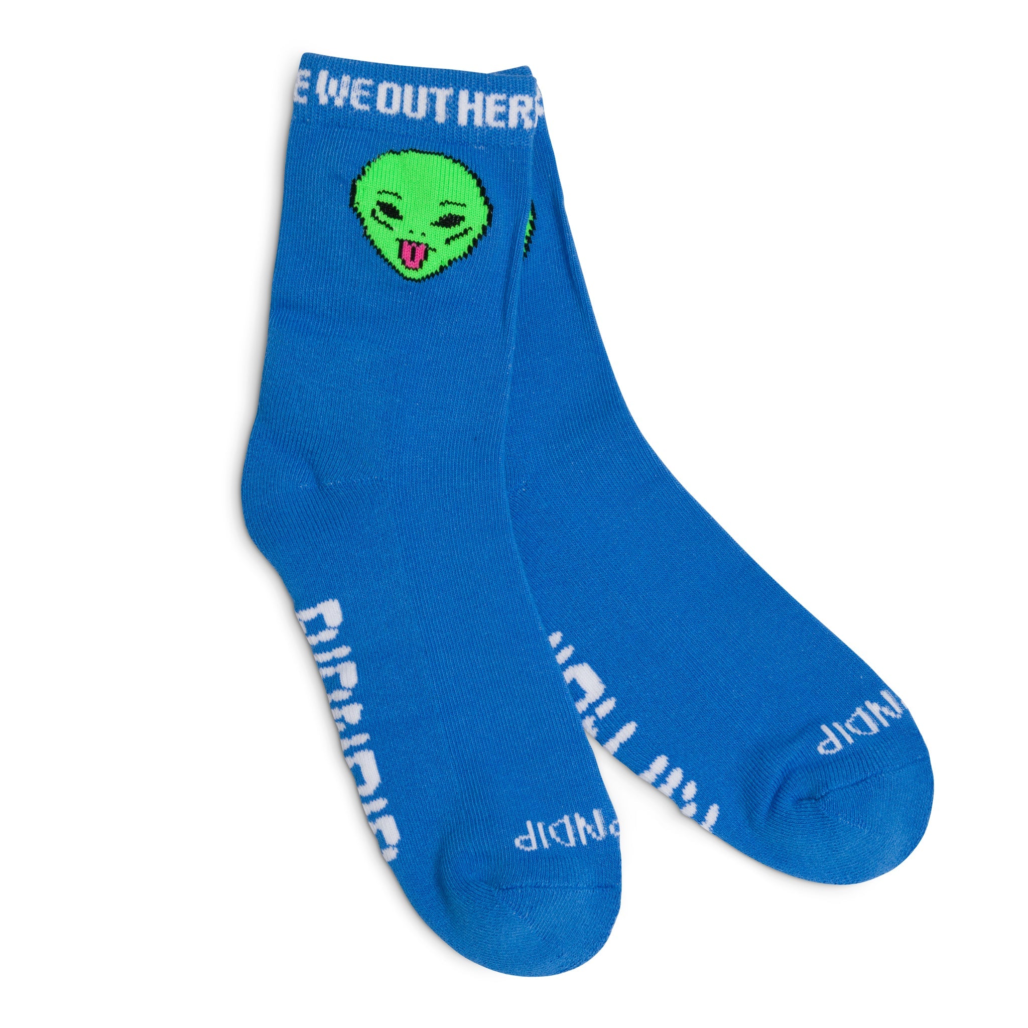 RIPNDIP We Out Here Mid Socks (Blue)