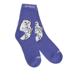 RIPNDIP Lord Nermal Mid Socks (Violet)