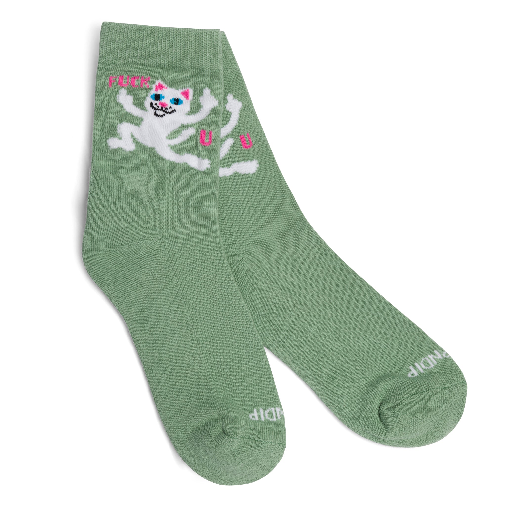 RIPNDIP F U Mid Socks (Light Pine)