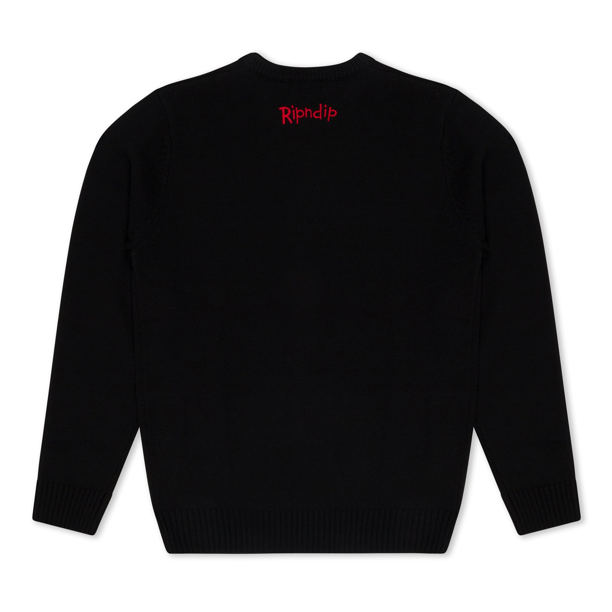 RIPNDIP Down By The Seashore Knit Sweater (Black)