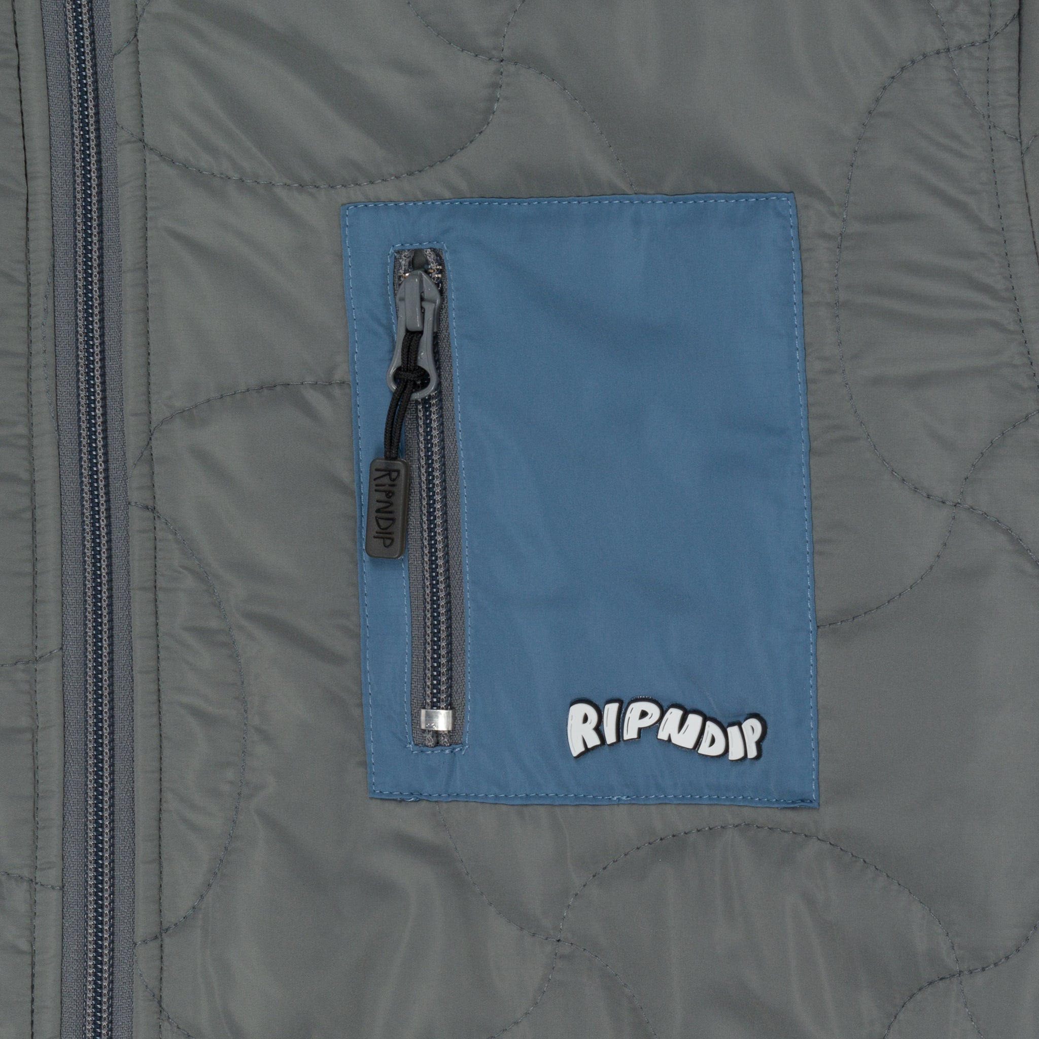 RIPNDIP Euphoria Reversible Polar Fleece Jacket (Charcoal/Slate)