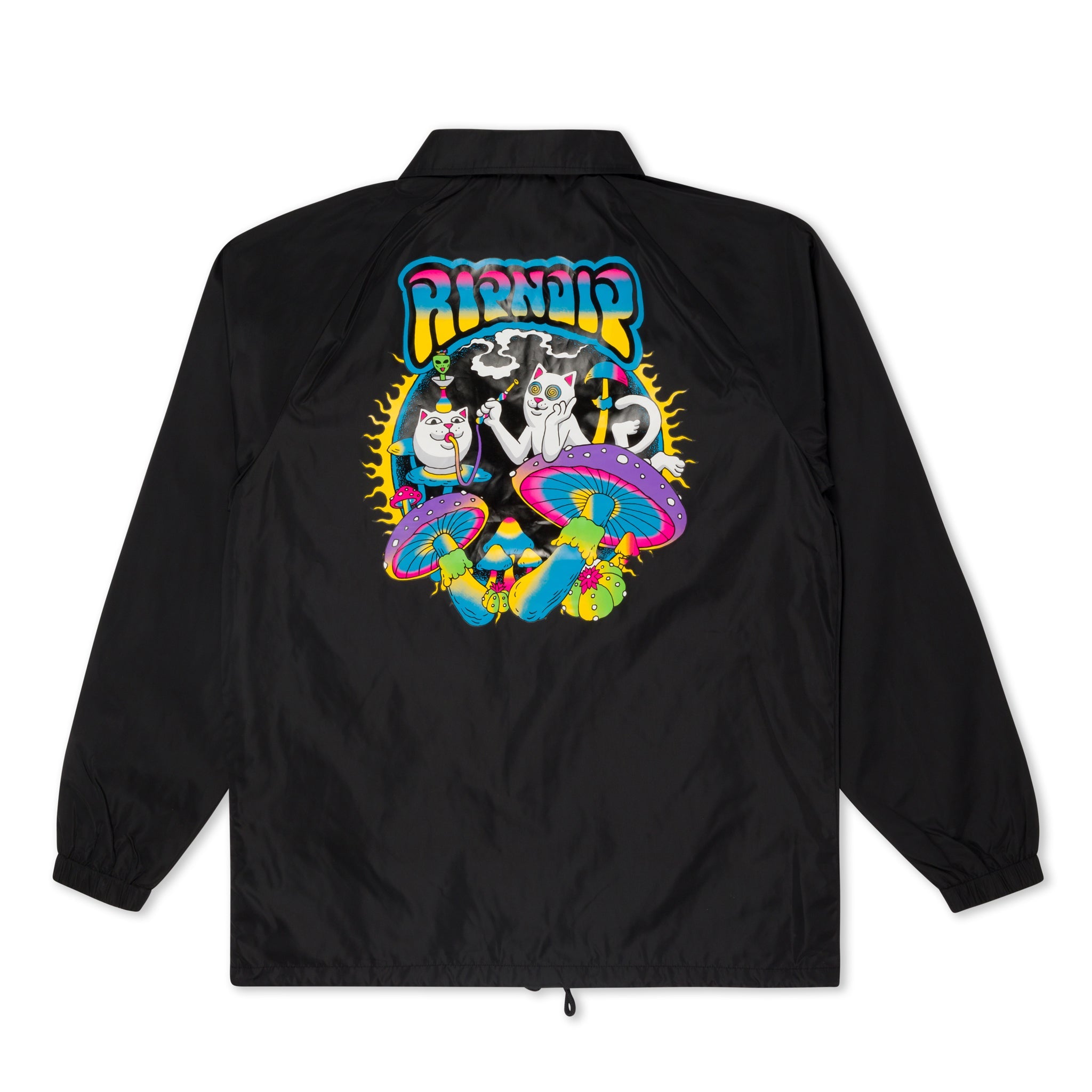 RIPNDIP Psychedelic Garden Coach Jacket (Black)