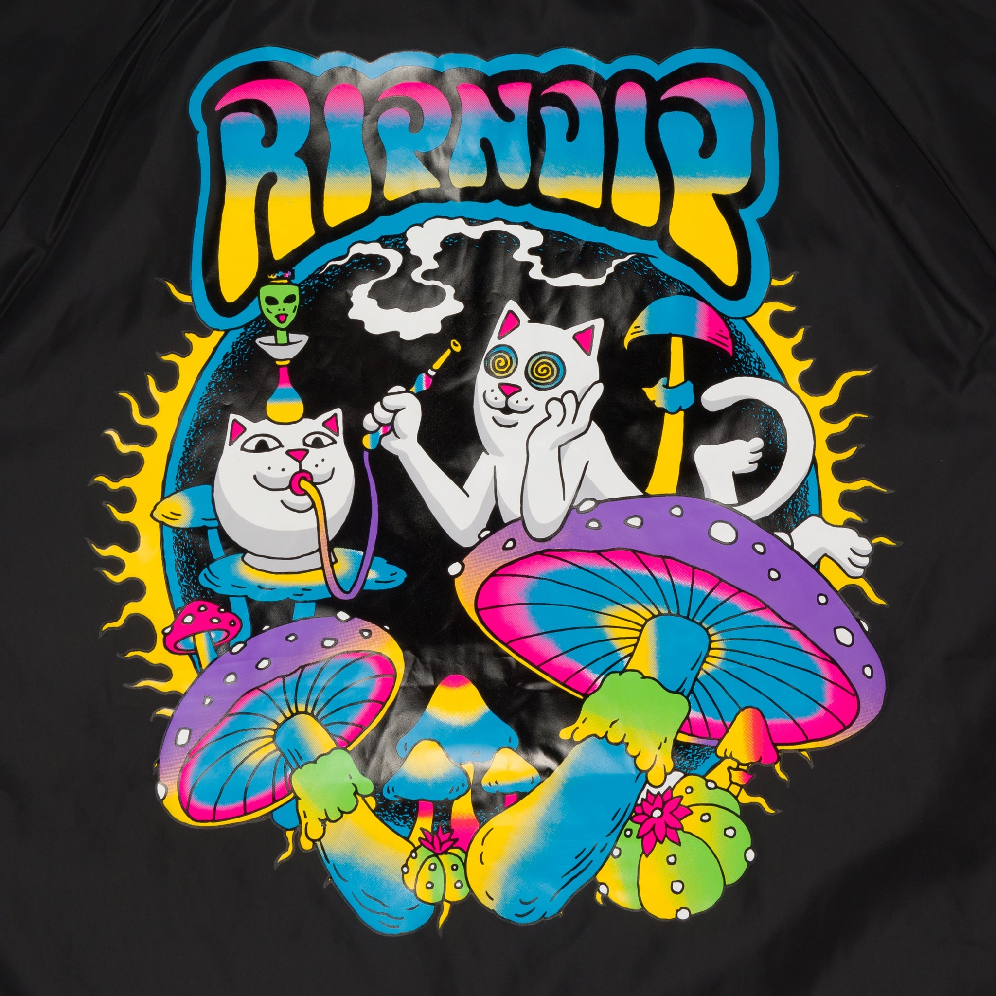 RIPNDIP Psychedelic Garden Coach Jacket (Black)
