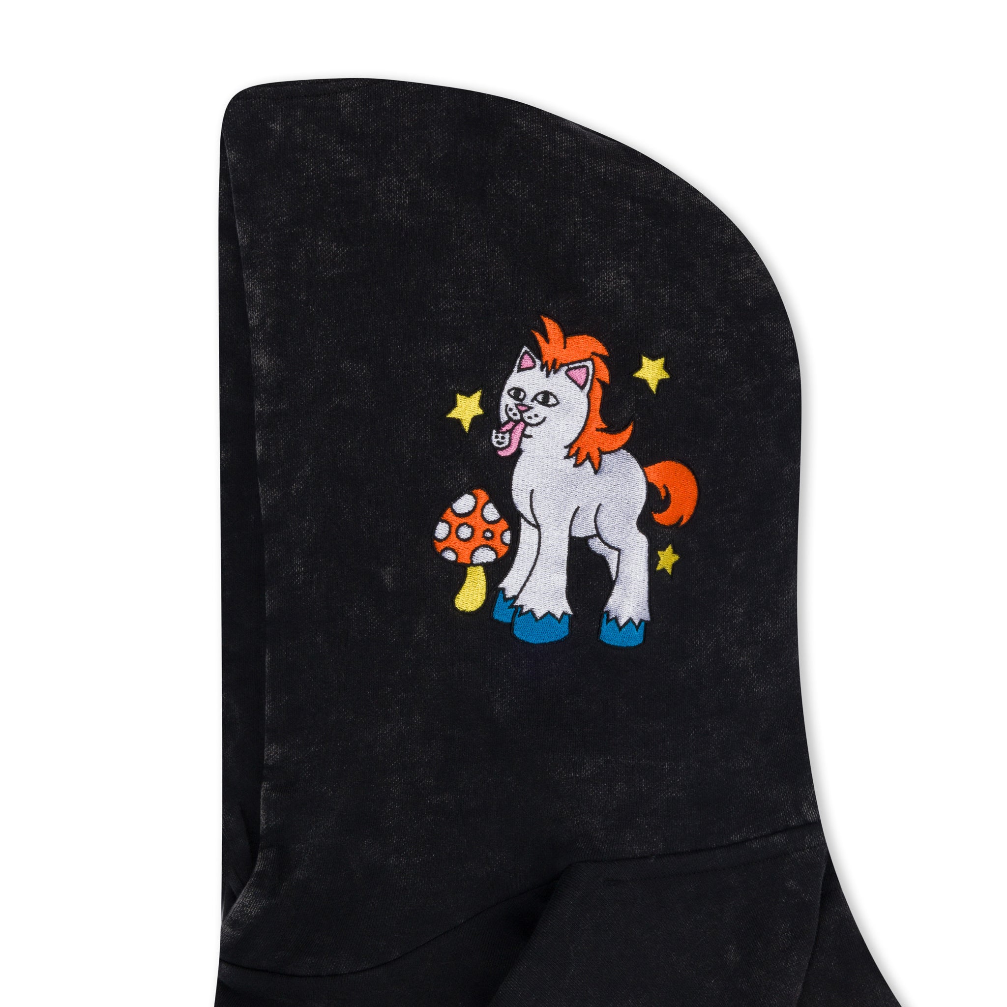 RIPNDIP Taste The Rainbow Hoodie (Black Mineral Wash)