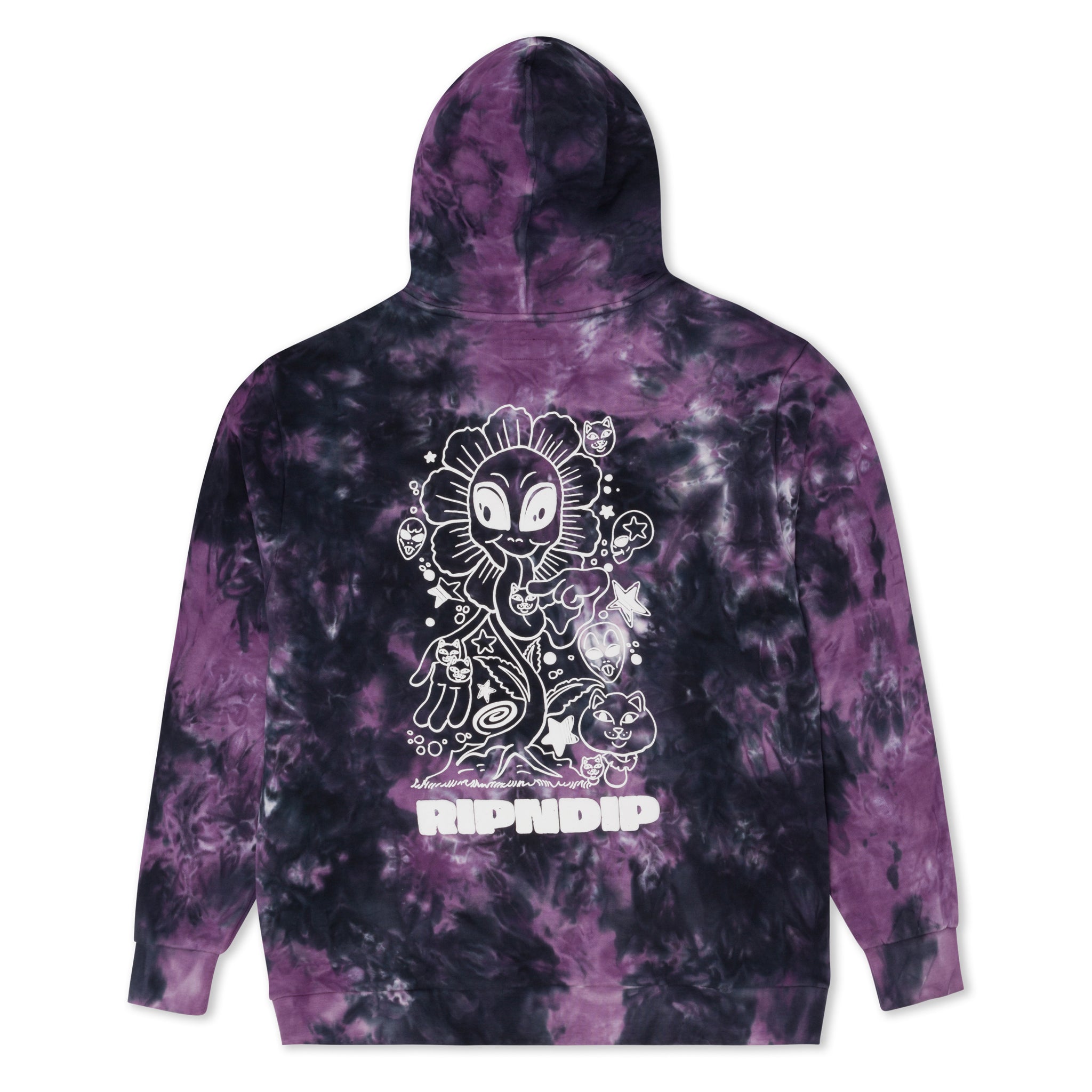 RIPNDIP Dance Forever Hoodie (Black/Orchid Tie Dye)