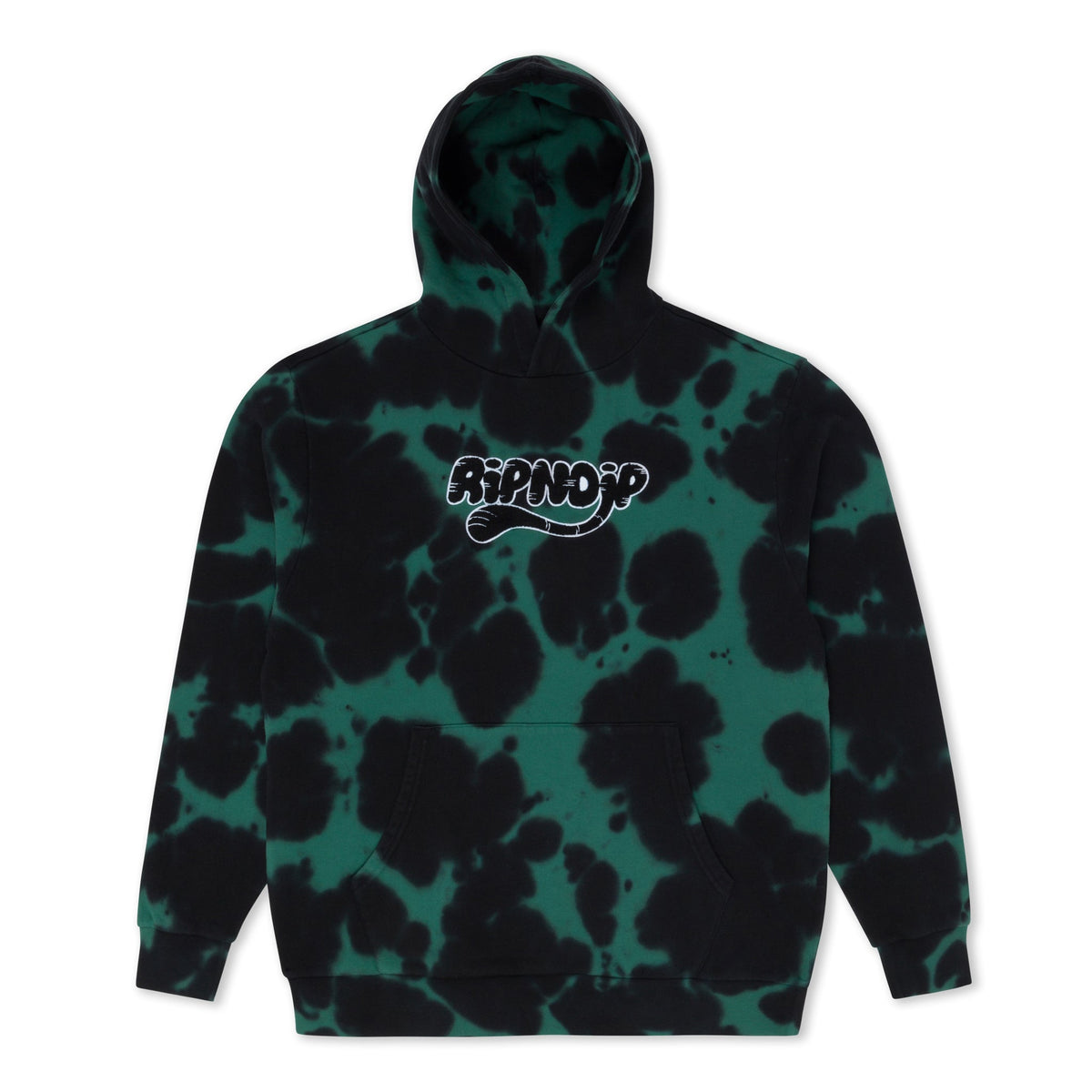 RIPNDIP Ripntail Hoodie (Green/Black Tie Dye)