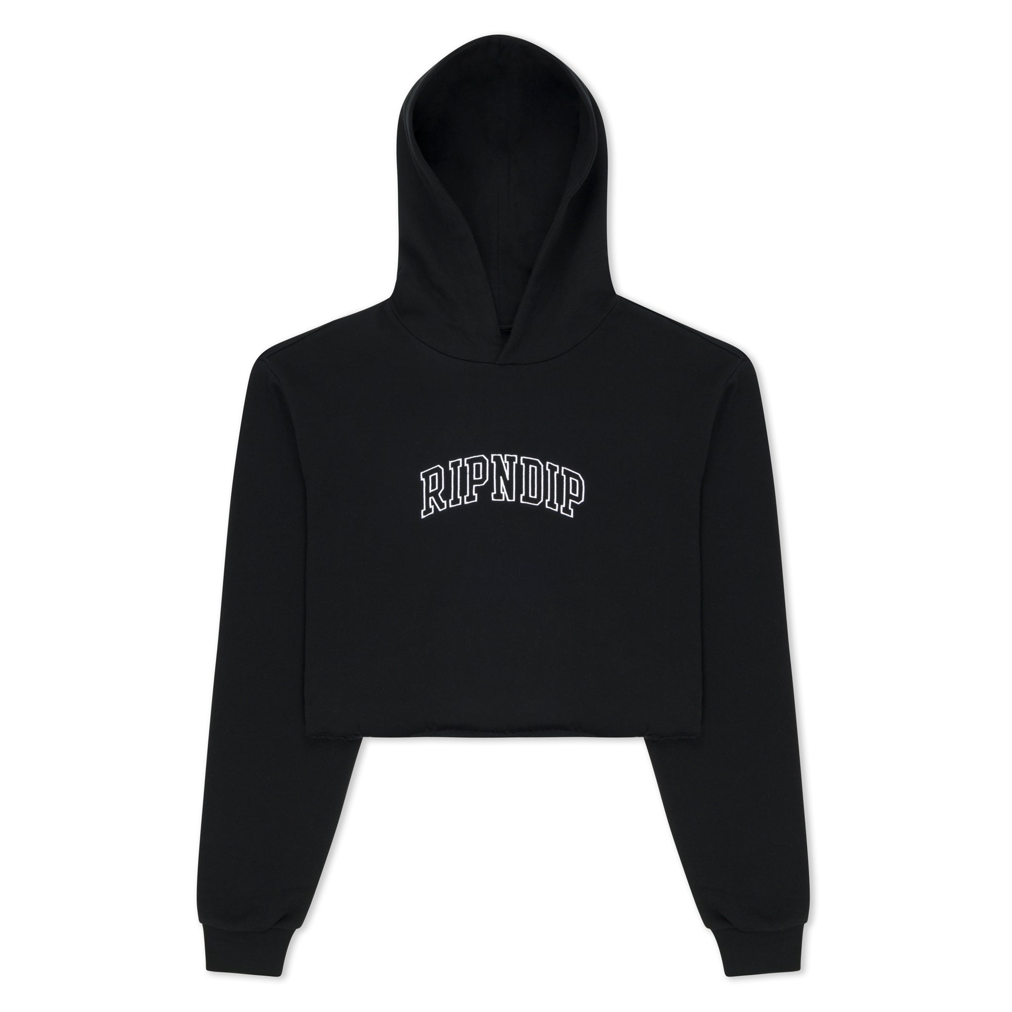 RIPNDIP Team Spirit Cropped Hoodie (Black)