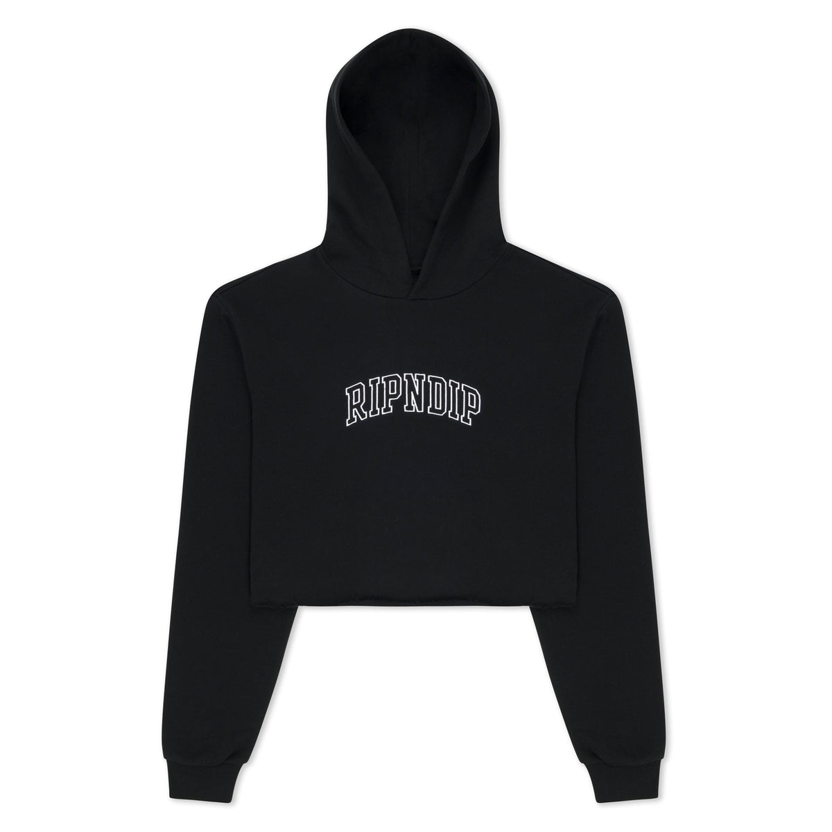 RIPNDIP Team Spirit Cropped Hoodie (Black)