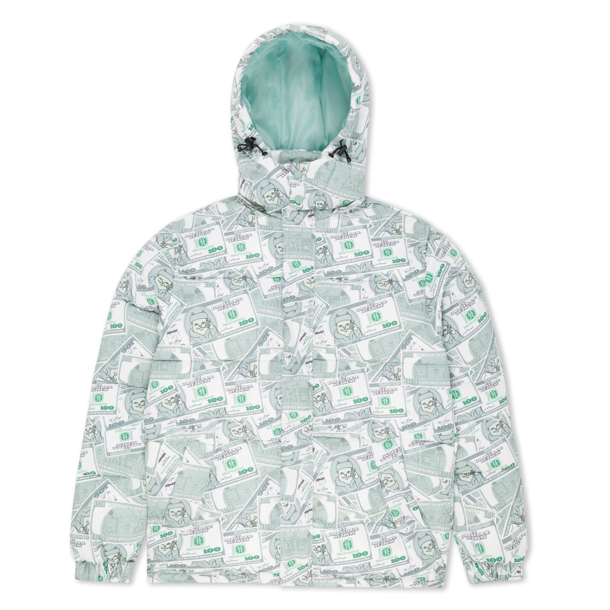 RIPNDIP Moneybag Puffer Jacket (Olive)