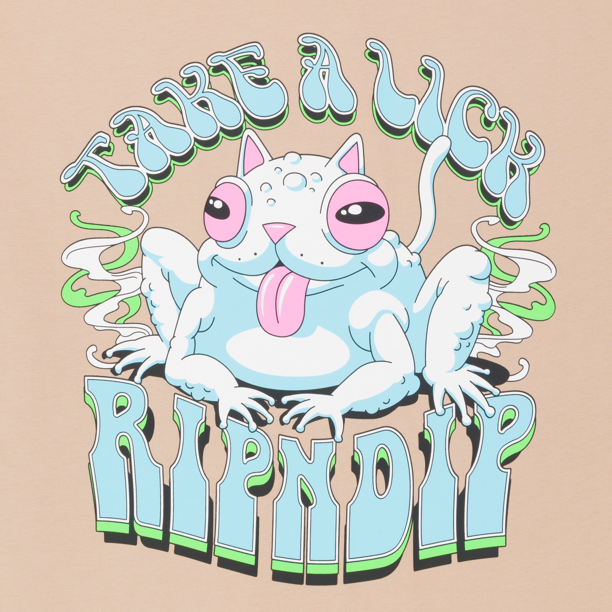 RIPNDIP Take A Lick Tee (Almond)