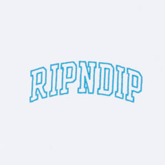 RIPNDIP Team Spirit Cropped Ringer Tee (White)