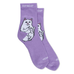 RIPNDIP Lord Nermal Mid Sock (Dusty Lavender)