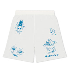 RIPNDIP Blonded Knit Reversible Womens Shorts (Off White)