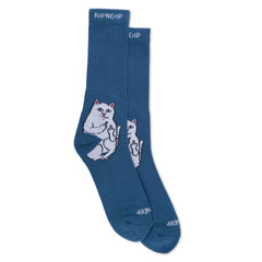 RIPNDIP Lord Nermal Socks (Slate Heather)