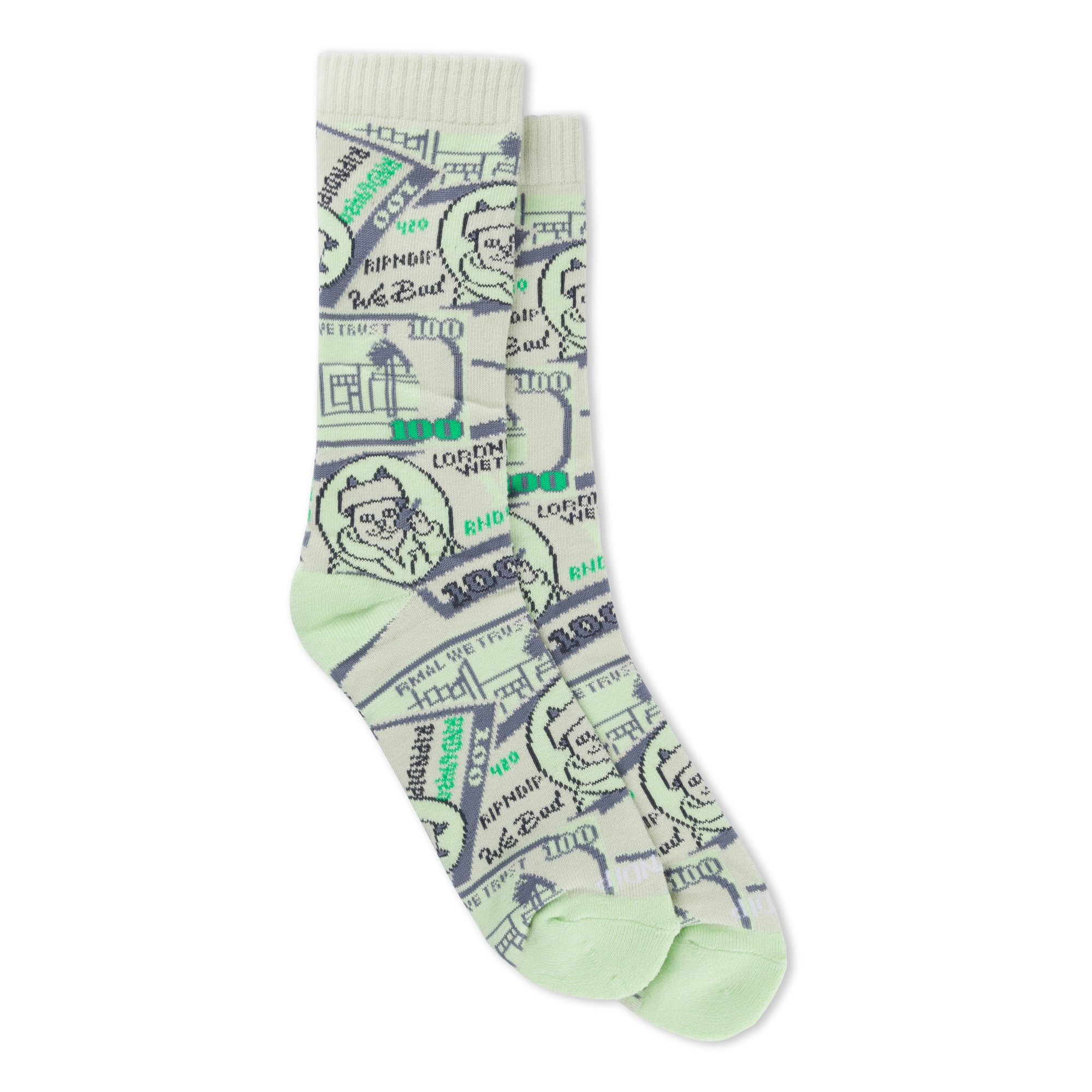 RIPNDIP Moneybag Socks (Olive)