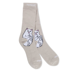 RIPNDIP Lord Nermal Socks (Oatmeal Heather)