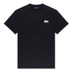 RIPNDIP Lord Nermal Pocket tee (Black Mineral Wash)