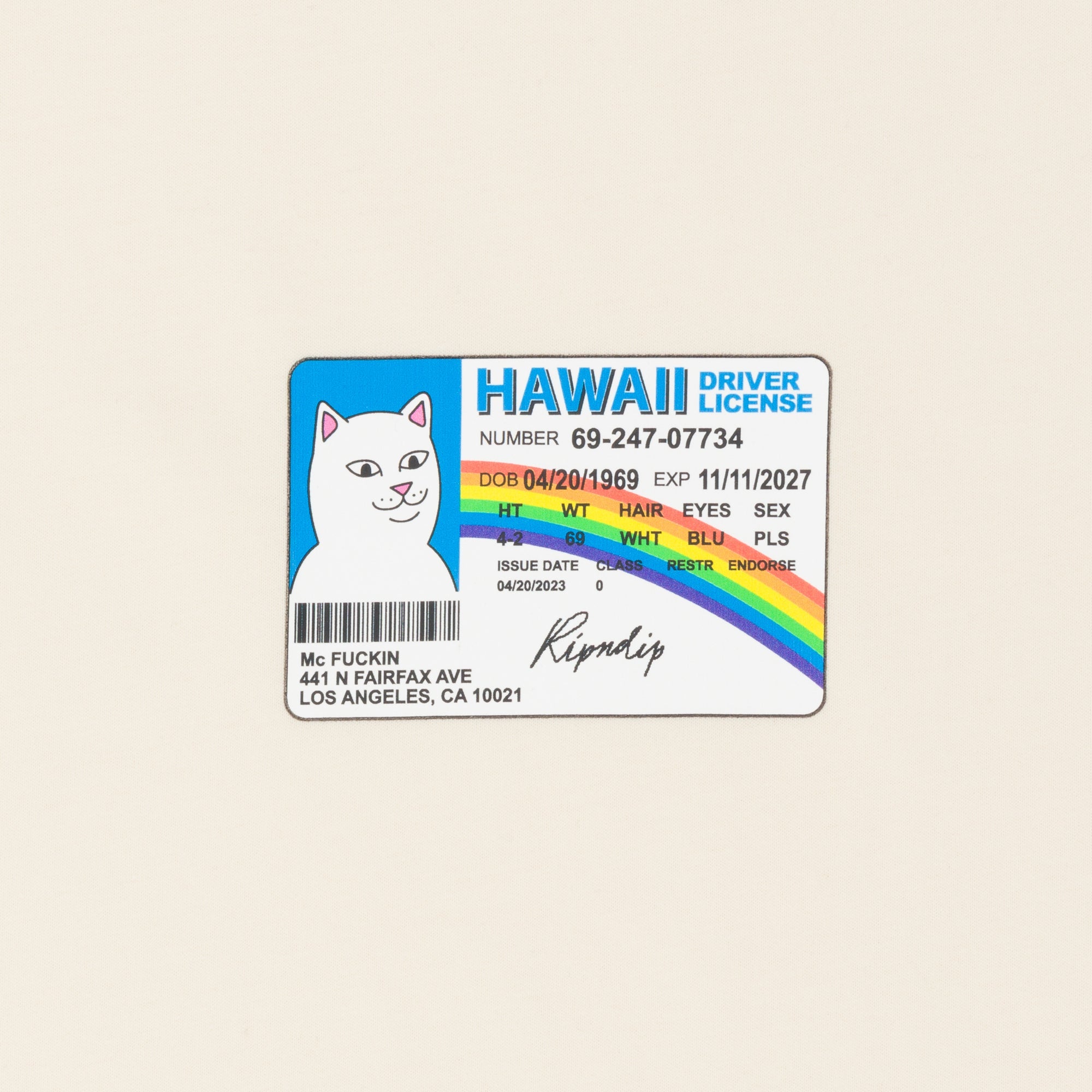 RIPNDIP Mcfuckin Tee (Natual)