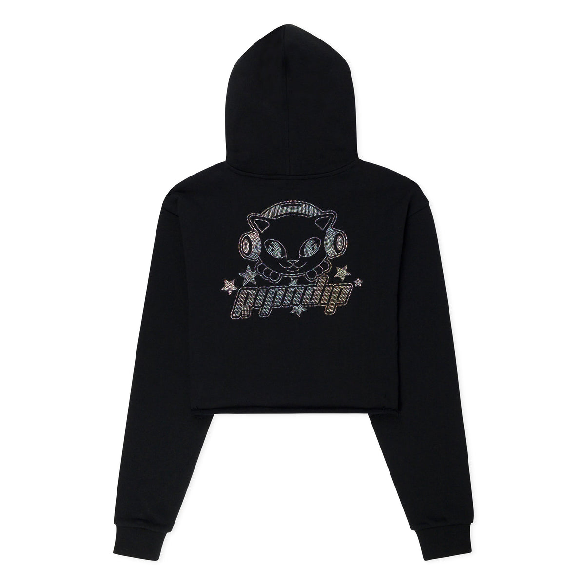 RIPNDIP Kawaii Nerm Cropped Hoodie (Black)