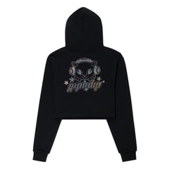 RIPNDIP Kawaii Nerm Cropped Hoodie (Black)