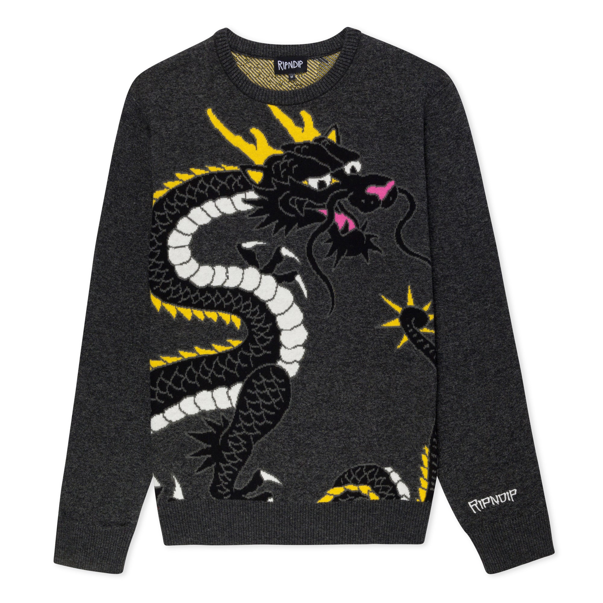 RIPNDIP Ryu Knit Sweater (Black Heather)