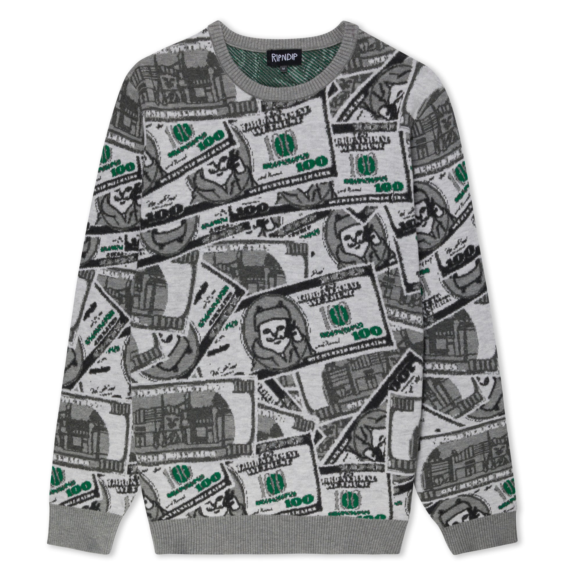 RIPNDIP Moneybag Knit Sweater (Olive)