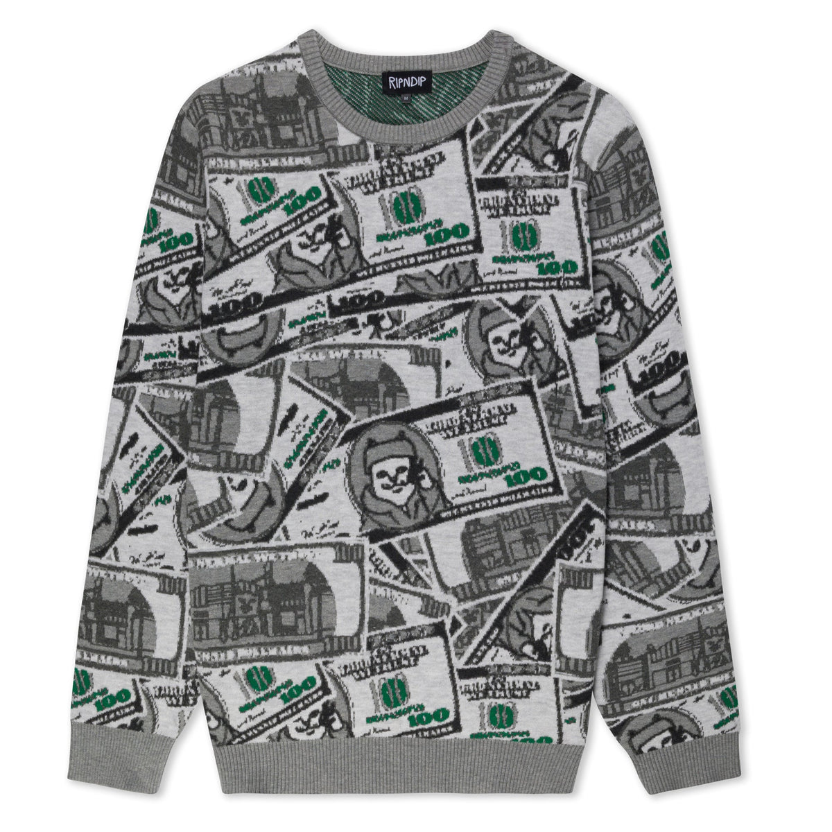 RIPNDIP Moneybag Knit Sweater (Olive)