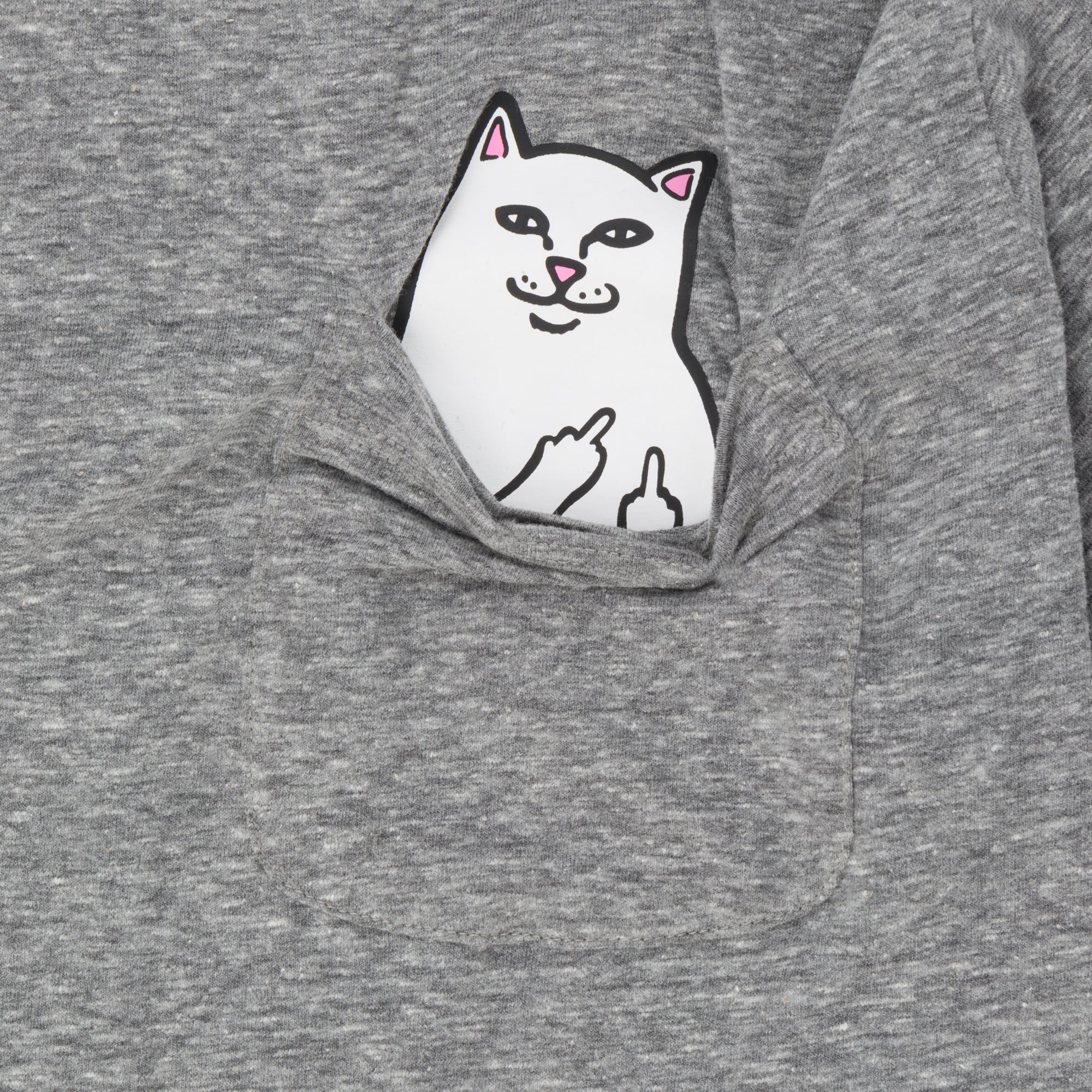 RIPNDIP Lord Nermal S/S Pocket Tee (Heather Grey)